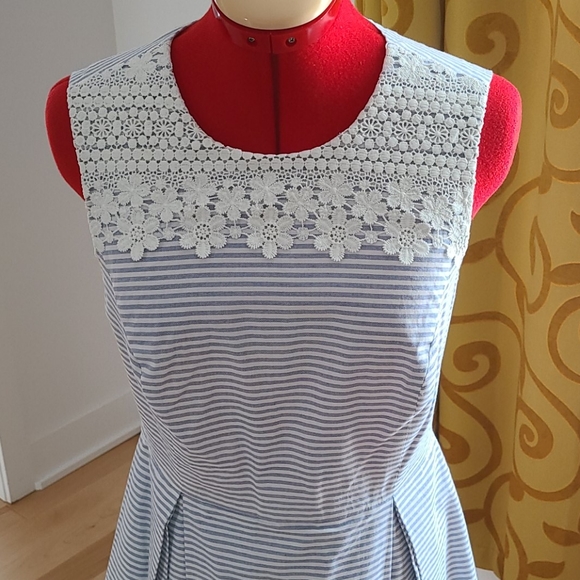 Tommy Hilfiger blue and white stripe dress - Picture 2 of 8